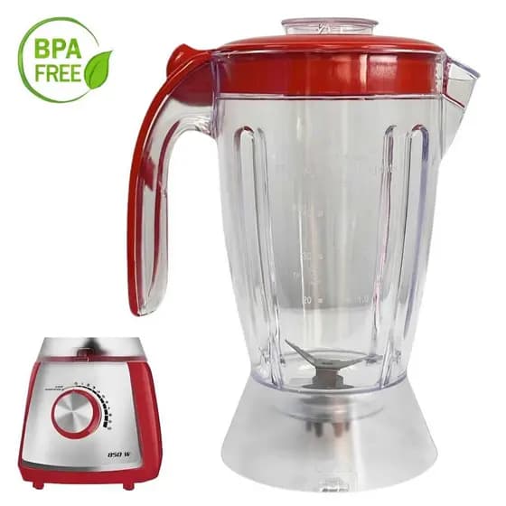 Jarra de Liquidificador Modelo Mondial Eletronic Tampa Vermelha