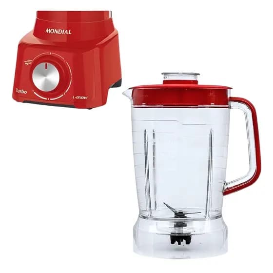 Copo Compatível com L850 900w Tampa Vermelha Acrílico