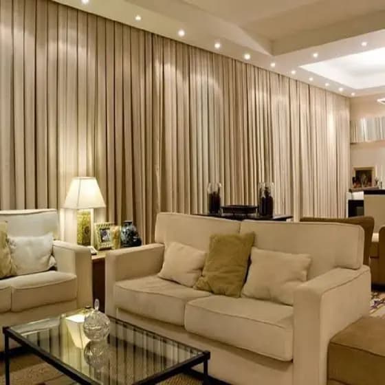 Cortina de Linho Voil Flame 6,00mts X 3,00mts Decoração