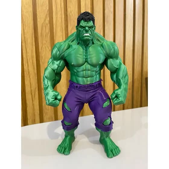 Boneco Hulk impressão 3D 28cm de altura
