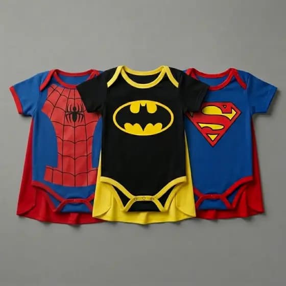 Body Infantil Super Herói Bebê Menino - 0 a 6 Meses