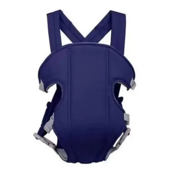 Canguru Bebê Ergonômico de Passeio Mucca Classic Azul Marinho 3 Posições