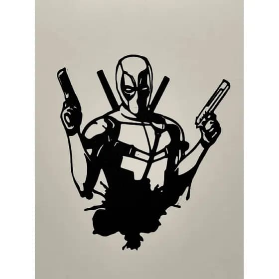 Quadro Deadpool Decorativo Geek
