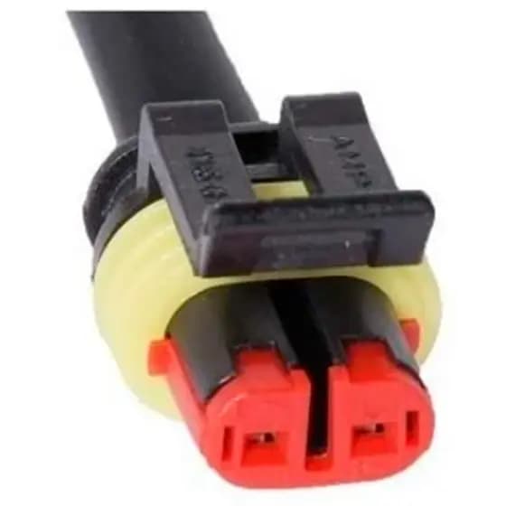 Chicote conector 2 vias Bico injetor, Sensor de temperatura Fiat, GM
