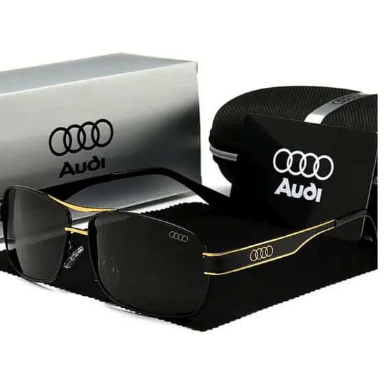 Óculos De Sol Masculino Audi Luxo Metal Polarizado Proteção Solar UV-400
