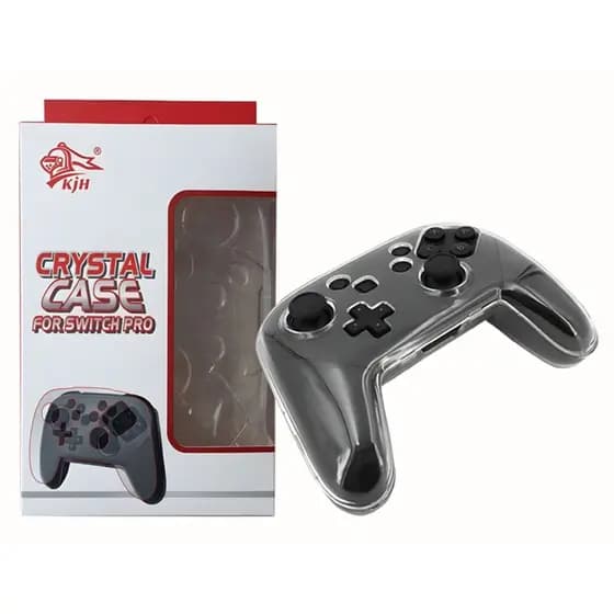 Case Capa de Acrílico (Cristal Transparente) Protetora Para Controle Nintendo Switch Pro Controller