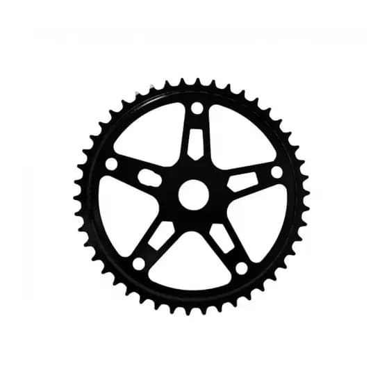 Coroa para bicicleta para Pedivela Monobloco 46 Dentes Preta bike