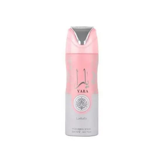 Desodorante Árabe Yara Lattafa 200ml Spray Perfume Corporal Original Feminino Aerosol Luxo Envio Imediato