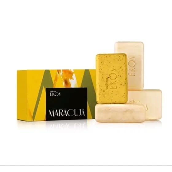 Natura Ekos Sabonete Maracujá Cremoso e Esfoliante c/4 unidades de 100g cada