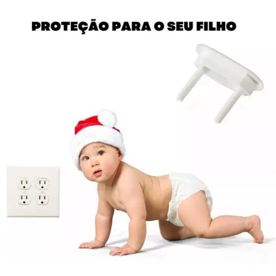 Protetor p/ tomada 4 unidades