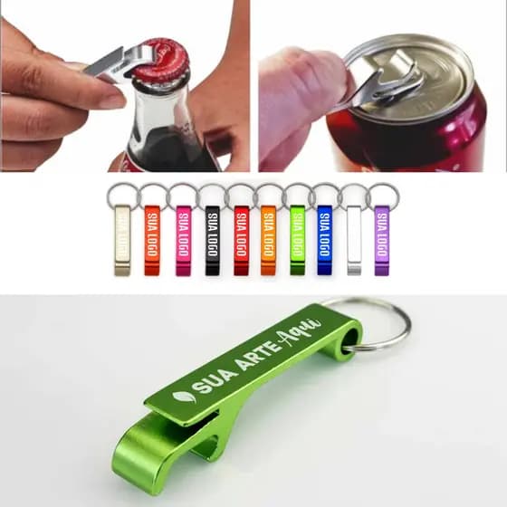 20 - 100 Chaveiros de Metal Personalizado - Modelo Pé de Galinha