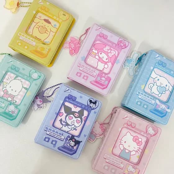 Kuromi Melody Card Book 3 Inch Álbum Organizador De Ídolos Pochacco