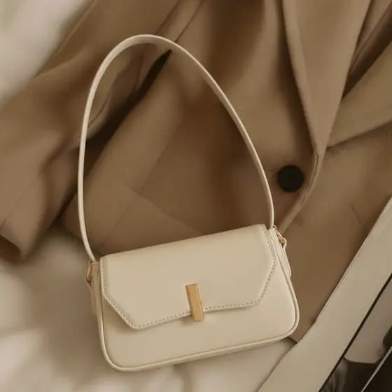 Bolsa Feminina Transversal Media Tiracolo De Mão Couro Sintético Blogueira Luxo Casual
