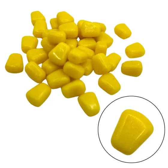Kit iscas artificiais de Pesca Milho Silicone com Aroma Tilápia Piau Facíl de Iscar