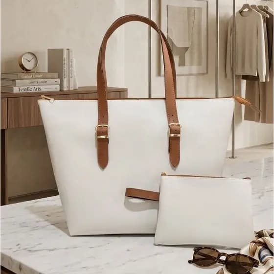Bolsa Feminina Sacola com Necessária Grande Espaçosa Dia Dia Trabalho Notebook Caderno deOmbro