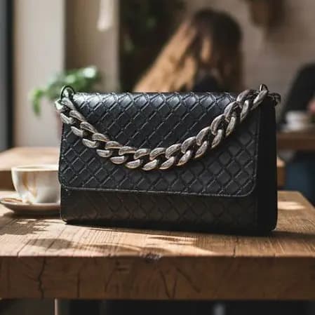Bolsa Feminina Corrente Balada Alça Transversal Festa Luxo Vegas Lançamento