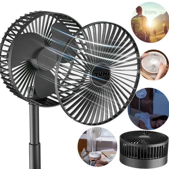 Ventilador Portatil Para Barraca Camping Motor home Potente Leve Bateria Usb Y9