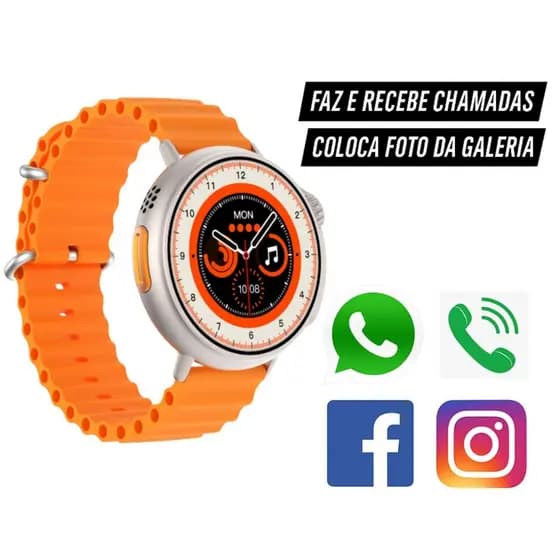 Relogio Digital Smartwatch SE Mini Feminino Masculino Faz Chamada Music Troca Pulseira Notificação