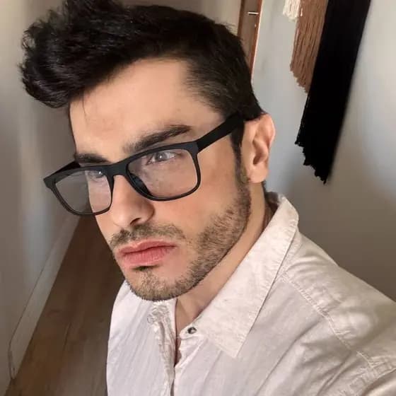 Óculos Transparente Masculino Retro Importado Lindo