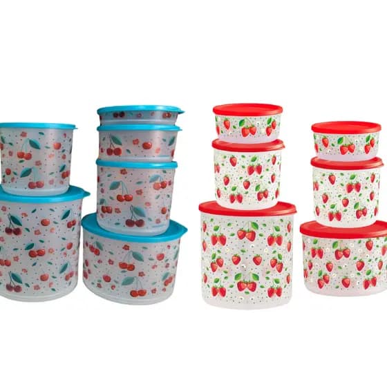 Tupperware Linha Potes Refri Line Cerejas
