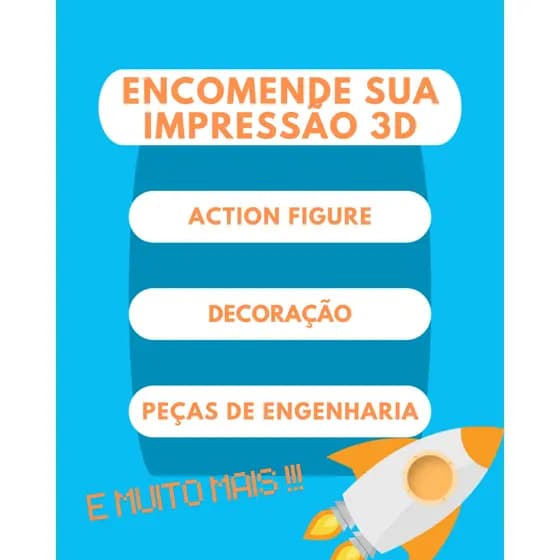 Serviço de Impressão 3D - Personalizada