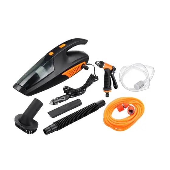 Aspirador De Pó Carro E Lavador Alta Potência Automotivo 120w 12v Tomate