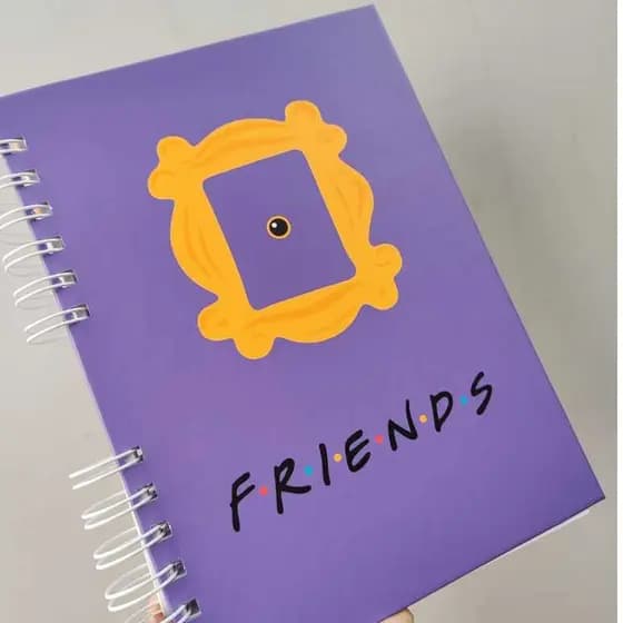 Caderno de anotações friends