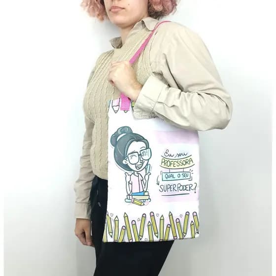 Ecobags Sacola Personalizada Dia Dos Professores Personalizada 30x40 cm