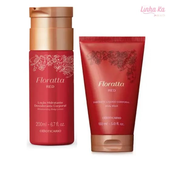 Kit Floratta Red Loção Hidratante + Sabonete Líquido Corporal (2 Itens) o Boticário