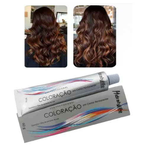Coloração 6.7 Louro Escuro Marrom Mairibel / Hidratycollor 60g - Tinta para cabelo Hidratylife Maribel - Coloração Profissional 60gr