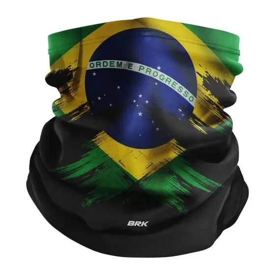 Bandana para Pesca com Proteção UV50+ Tubeneck Brasil BRK para Sol Ciclismo Corrida e Trilha
