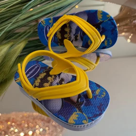 2 par de chinelo de elástico baby infantil pra bebê sandália de bebe macio menino e menina ch6