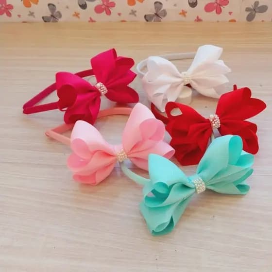 Tiara Arquinho de cabelo menina infantil laço com aplique