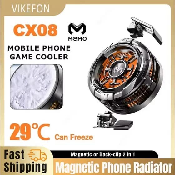 Clipe Traseiro Magnético Universal 2 Em 1 MEMO CX08 CX07 Refrigerador De Telefone Semicondutor Ventilador De Refrigeraçã