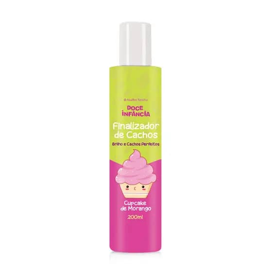 DOCE INFANCIA FINALIZADOR E MODELADOR DE CACHOS CUPCAKE DE MORANGO 200ML