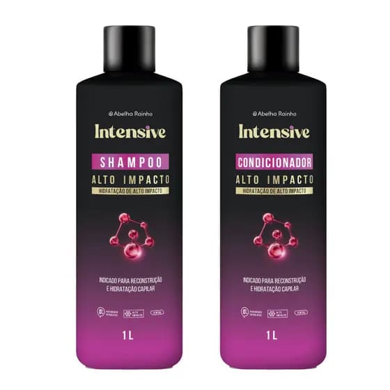 Kit Shampoo + Condicionador de 1 Litro Sem Parabenos, Sem sal e sem Petrolato