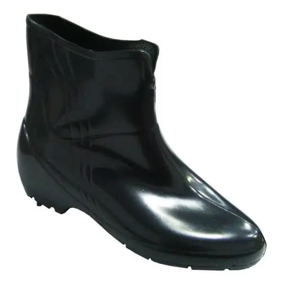 Bota Galocha Feminina Cano Curto Forrado Pvc
