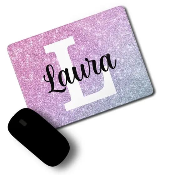 Mouse Pad Com Nome Feminino Personalizado - 23x18 cm