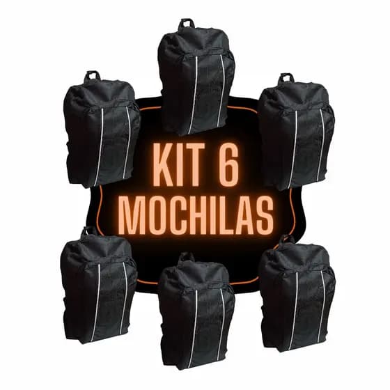 Mochila masculina feminina atacado revenda 6 unidades