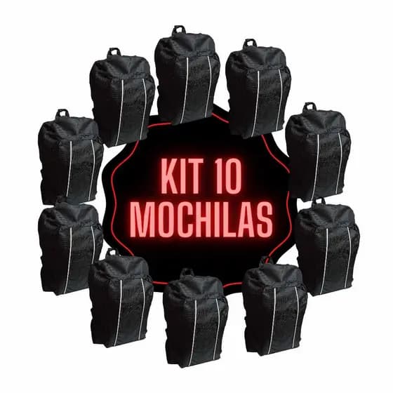Mochila masculina feminina básica atacado revenda 10 unidades