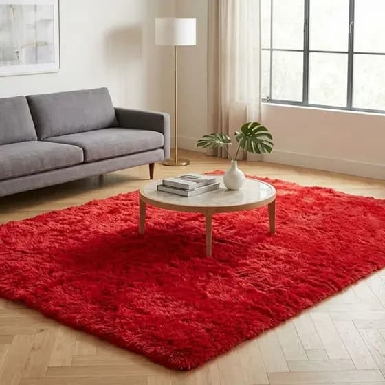Tapete Sala Peludo Felpudo Luxo 200x150cm Macio Alto Padrão Quarto Sala Escritório Confortável Decorativo Premium