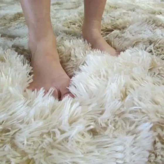 tapete sala quarto peludo felpudo 1x1,5 shagyy fofinho