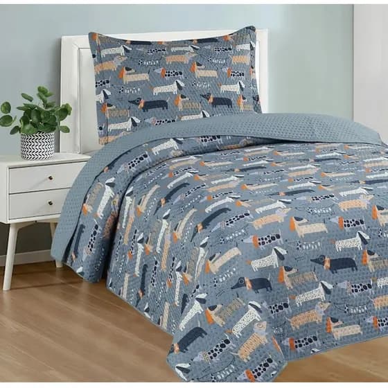 Colcha Cobre Leito Solteiro Dupla Face 2 pçs - João e Maria Infantil Menino e Menina - Várias Estampas cama