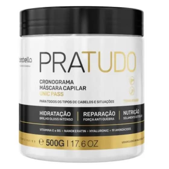 Máscara Borabella Pra Tudo 25 ativos Cronograma Capilar Único 500g