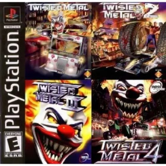 Jogo Twisted Metal 4 PS1 One Playstation 1 Mídia De Altissíma Qualidade UP!!!