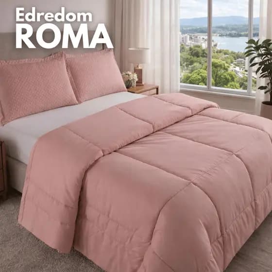 Edredom Quentinho Casal Queen King Solteiro Dupla Face Grosso Altura Antialérgico Luxo Oferta Barato