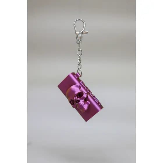 Chaveiro case para isqueiro pequeno Personalizado | porta Bic Caveira | moda alternativa