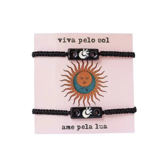 Pulseira Casal Eclipse Namorados - Amizade