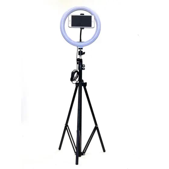 ring light com tripé grande para celular Tripé 2 m 83 cm de circunferência 26 cm de led hing light