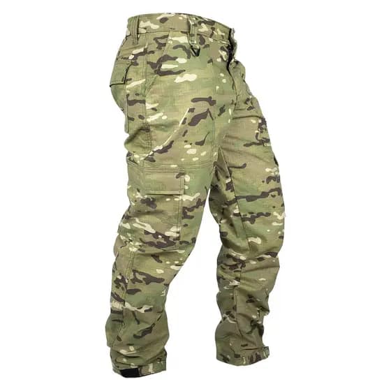 Calça Camuflada Multicam Tática Resistente RipStop Profissional Masculina Confortável Airsoft